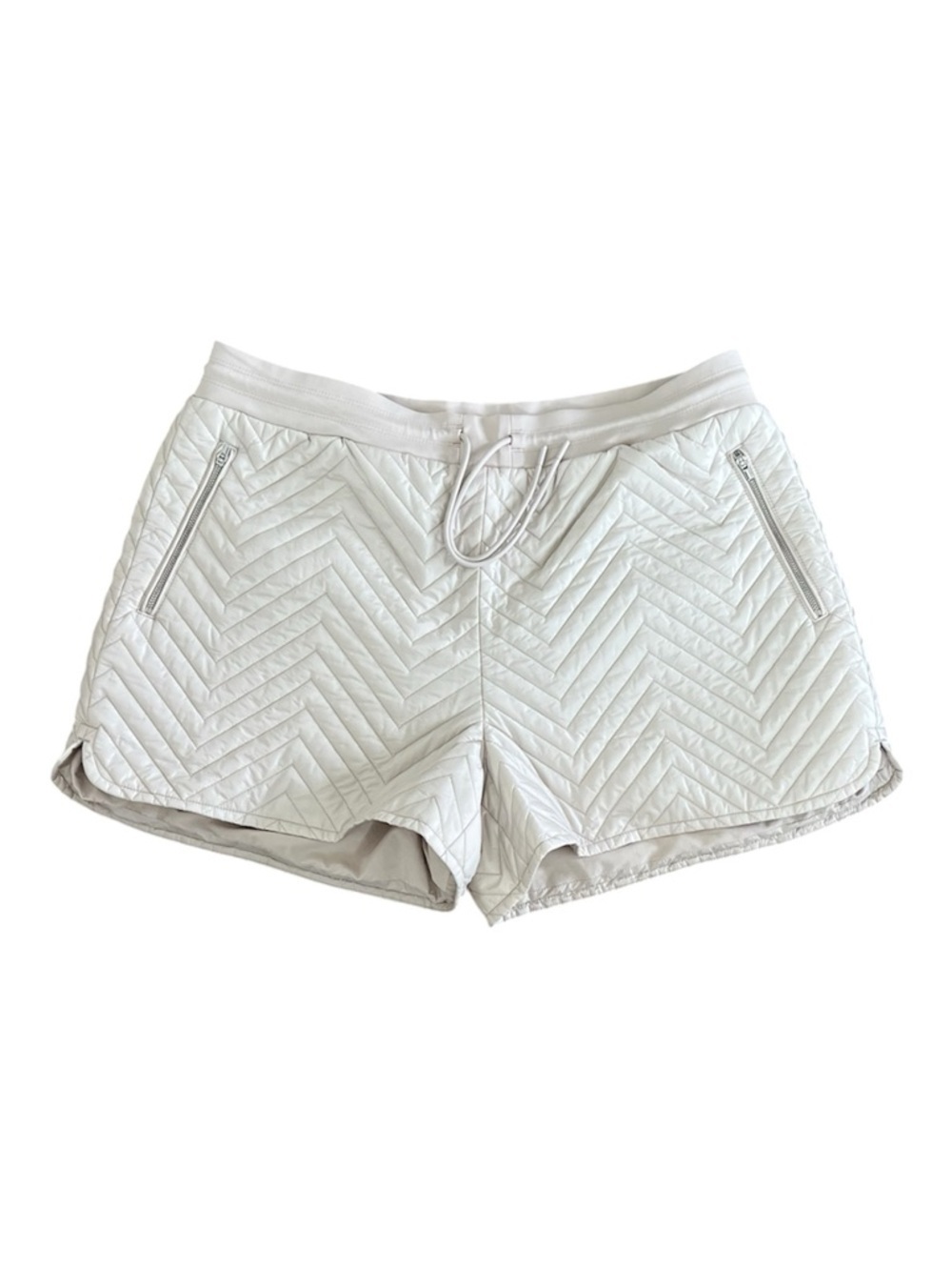 ATHLETA Apres Quilted Ski Short Cream Size 16 - Picture 5 of 11